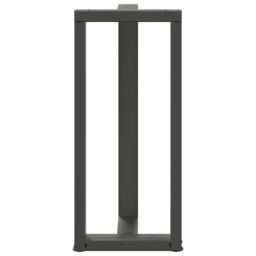 Berkfield Home Bar Table Legs T-Shaped¬†2 pcs Anthracite 40x35x(90-91) cm Steel in Black - thumbnail 6