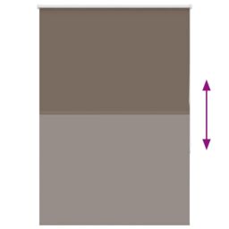 Berkfield Home Roller Blind Blackout Coffee 95x150 cm Fabric Width 90.7 cm Polyester in Brown - thumbnail 5