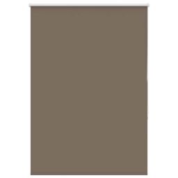 Berkfield Home Roller Blind Blackout Coffee 95x150 cm Fabric Width 90.7 cm Polyester in Brown - thumbnail 2