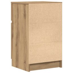 Berkfield Home Bedside Cabinets 2 pcs Artisan Oak 39x35x65 cm Engineered Wood - Size: 39 x 35 x 65 cm - thumbnail 9