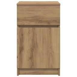Berkfield Home Bedside Cabinets 2 pcs Artisan Oak 39x35x65 cm Engineered Wood - Size: 39 x 35 x 65 cm - thumbnail 7