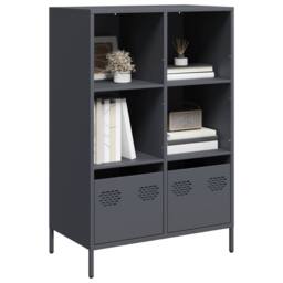 Berkfield Home Highboard¬†Anthracite 68x39x103.5 cm Steel in Dark Grey