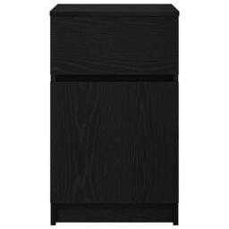 Berkfield Home Durable Bedside Cabinet Black 39x35x65 cm Engineered Wood - Size: 39 x 35 x 65 cm - thumbnail 6