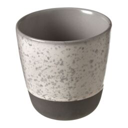 Orsina Grey Speckled Handleless Cup, Textured Stoneware Coffee Mug, Reusable Cappuccino Cup For Home, Ceramic Mug - thumbnail 3