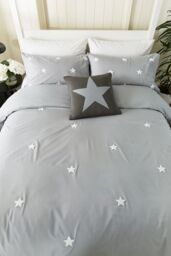 Helena Springfield 'Star' Knit Cushion in Grey - Size: 45 cm x 45 cm - thumbnail 3