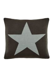 Helena Springfield 'Star' Knit Cushion in Grey - Size: 45 cm x 45 cm - thumbnail 1