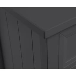 Cheshire Premium Solace 6 Drawer Wide Chest - Anthracite in Grey - thumbnail 3