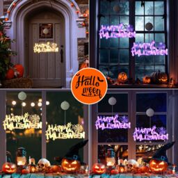 Leaper Halloween Decoration Luminous Letter Light Board in Purple - thumbnail 2