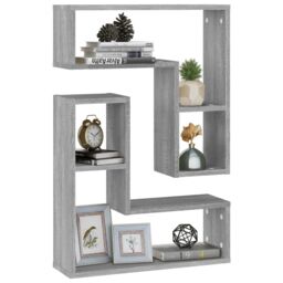 Berkfield Home Wall Shelves 2 pcs Grey Sonoma 50x15x50 cm Engineered Wood - Size: 50 x 15 x 50 cm - thumbnail 3