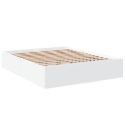 Berkfield Home Bed Frame without Mattress White 150x200 cm King Size - thumbnail 6