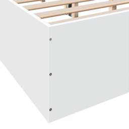 Berkfield Home Bed Frame without Mattress White 150x200 cm King Size - thumbnail 8
