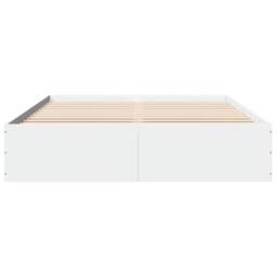 Berkfield Home Bed Frame without Mattress White 150x200 cm King Size - thumbnail 4