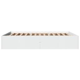 Berkfield Home Bed Frame without Mattress White 150x200 cm King Size - thumbnail 5