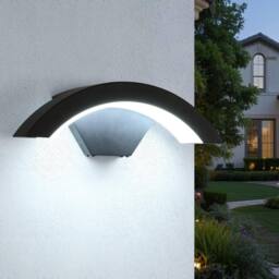 COMELY Outdoor Wall Lights, Black, IP65 Waterproof Wall Lights, Cold White in Black - thumbnail 1