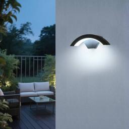 COMELY Outdoor Wall Lights, Black, IP65 Waterproof Wall Lights, Cold White in Black - thumbnail 4