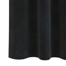 Berkfield Home Modern Blackout Curtains with Top Tape 2 pcs Black Velvet - thumbnail 6