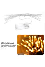KDMD 1.5m 10 LED Christmas Tree Decorative String Lights Battery in Green - thumbnail 3