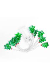 KDMD 1.5m 10 LED Christmas Tree Decorative String Lights Battery in Green - thumbnail 2