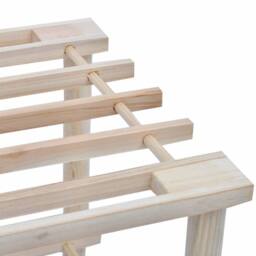 Berkfield Home 4-Tier Shoe Racks 2 pcs Solid Fir Wood in Beige - thumbnail 4