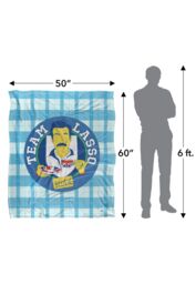 Warner Brothers Ted Lasso, 152x127 cm Team Lasso Silky Touch Super Soft Throw Blanket in White - thumbnail 5