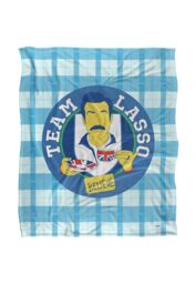 Warner Brothers Ted Lasso, 152x127 cm Team Lasso Silky Touch Super Soft Throw Blanket in White - thumbnail 1