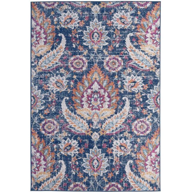 THE RUGS Marrakech Multicolour Distressed Floral Large Area Rug & Runner 420 - Size: 160 cm x 230 cm - image 1
