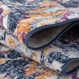 THE RUGS Marrakech Multicolour Distressed Floral Large Area Rug & Runner 420 - Size: 160 cm x 230 cm - thumbnail 3