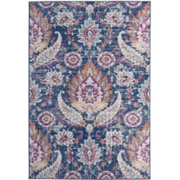 THE RUGS Marrakech Multicolour Distressed Floral Large Area Rug & Runner 420 - Size: 160 cm x 230 cm - thumbnail 1
