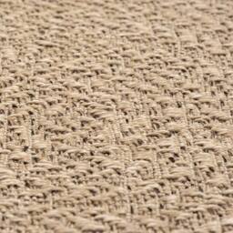 Berkfield Home Rug ZIZUR 120x120 cm Jute Look Indoor & Outdoor in Light Tan - Size: Medium - thumbnail 7