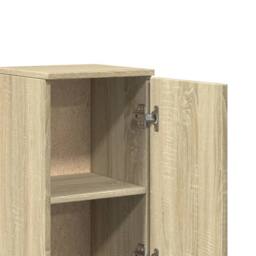 Berkfield Home Durable 3 Piece Bathroom Furniture Set Sonoma Oak Engineered Wood in Light Tan - thumbnail 8