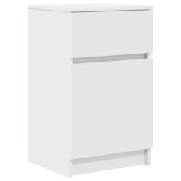 Berkfield Home Bedside Cabinets 2 pcs White 39x35x65 cm Engineered Wood - Size: 39 x 35 x 65 cm - thumbnail 5