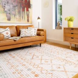 Kukoon Beige Machine Washable Berber Pattern Living Room Area Rug - Size: 120 cm x 170 cm - thumbnail 2