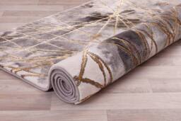 Celebrity Interiors Bianco 185TA Grey/Gold Rug in Grey - Size: 120 cm x 170 cm - thumbnail 2