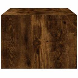 Berkfield Home TV Cabinet with LED Lights Smoked Oak 75x35.5x25 cm in Brown - thumbnail 8