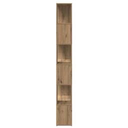 Berkfield Home Book Cabinet/Room Divider Artisian Oak 60x24x186 cm in Brown - Size: 60 x 24 x 186 cm - thumbnail 5