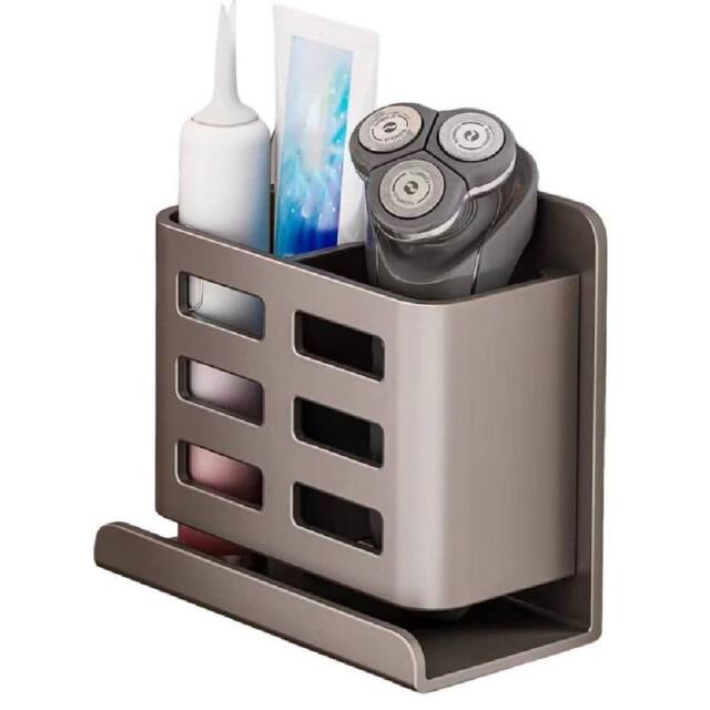 KORVIXA Grey Wall Mounted Toothbrush Holder - image 1