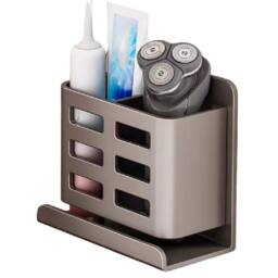 KORVIXA Grey Wall Mounted Toothbrush Holder - thumbnail 1