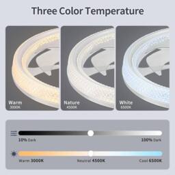 Kelvenix 6 Speed Large LED Ceiling Fan in White - thumbnail 5