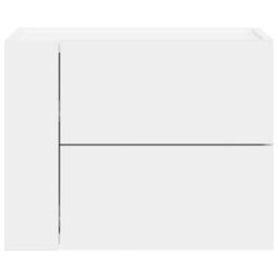 Berkfield Home Wall-mounted Bedside Cabinet White 45x30x35 cm - Size: 45 x 30 x 35 cm - thumbnail 4