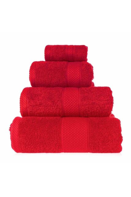 Homescapes 500 GSM Turkish Cotton Towel Soft, Absorbent & Quick-Drying in Red - image 1
