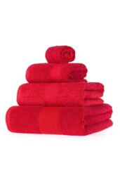 Homescapes 500 GSM Turkish Cotton Towel Soft, Absorbent & Quick-Drying in Red - thumbnail 2