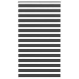 Berkfield Home Elegant Zebra Blind Black 130x230 cm Fabric Width 125.9 cm Polyester - thumbnail 2
