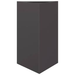Berkfield Home Durable Garden Planter Black Triangular 50x43x75 cm Steel - Size: 50 x 43 x 75 cm - thumbnail 3