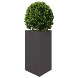Berkfield Home Durable Garden Planter Black Triangular 50x43x75 cm Steel - Size: 50 x 43 x 75 cm - thumbnail 1