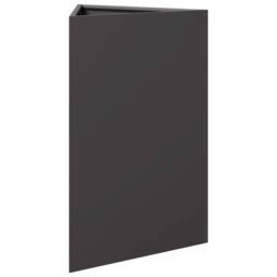 Berkfield Home Durable Garden Planter Black Triangular 50x43x75 cm Steel - Size: 50 x 43 x 75 cm - thumbnail 4