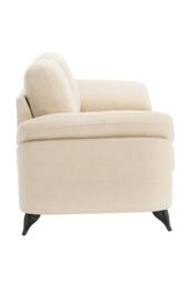 More4Homes Malmo Modern Scandi Style Fabric Living Room Chair in Beige - Size: 1 Seater - thumbnail 4