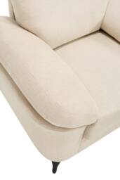 More4Homes Malmo Modern Scandi Style Fabric Living Room Chair in Beige - Size: 1 Seater - thumbnail 7