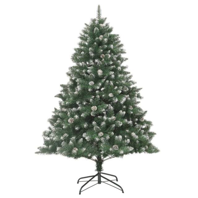 Berkfield Home Artificial Christmas Tree with Stand 180 cm PVC in Green - image 1