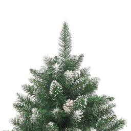 Berkfield Home Artificial Christmas Tree with Stand 180 cm PVC in Green - thumbnail 4
