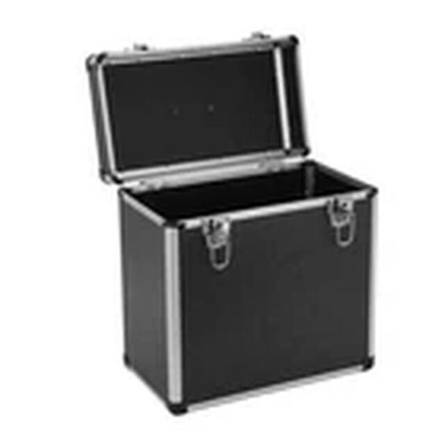 "EONLION 12"" Vinyl LP Storage Case DJ Record Carry Box Holder Black" - image 1